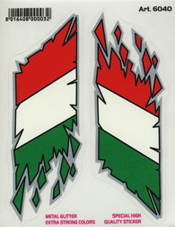 Italian Flag Sticker Set