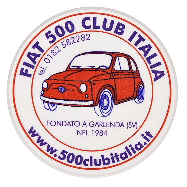 FIAT 500 CLUB ITALIAステッカー(裏貼りタイプ)
