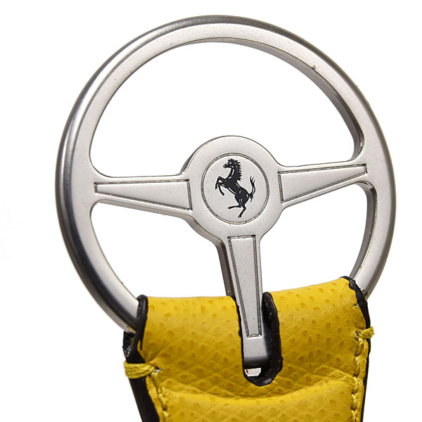 Ferrari Leather Keyring(Yellow)
