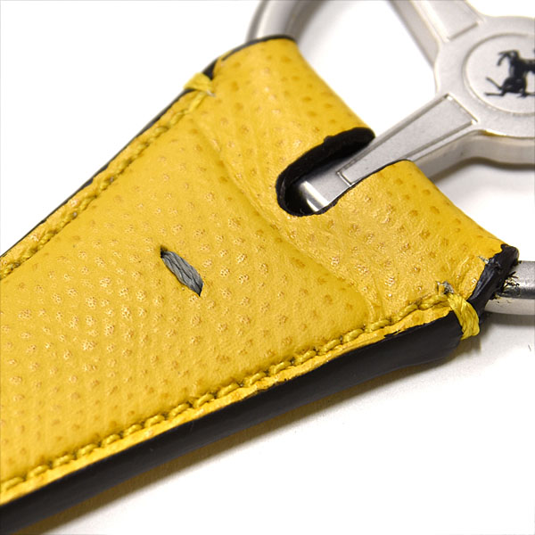 Ferrari Leather Keyring(Yellow)