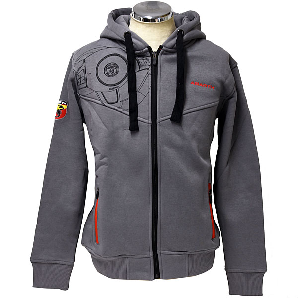 ABARTH Zip Up Hooded Felpa(Technical/Grey)