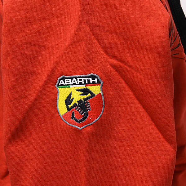 ABARTH Zip Up Hooded Felpa(Technical/Red)