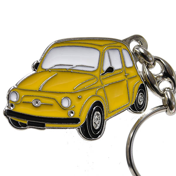 FIAT 500 CLUB ITALIA Keyring(Yellow)
