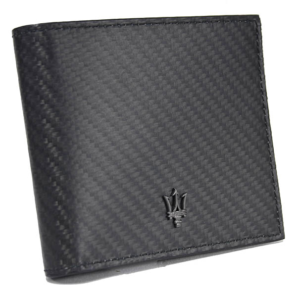 MASERATI Leather Wallet(MASERATI CORSE/Carbon Pattern)