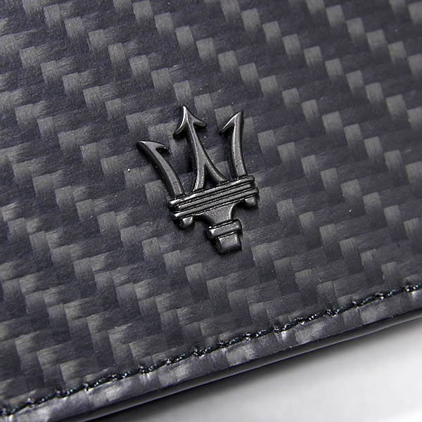 MASERATI Leather Wallet(MASERATI CORSE/Carbon Pattern)