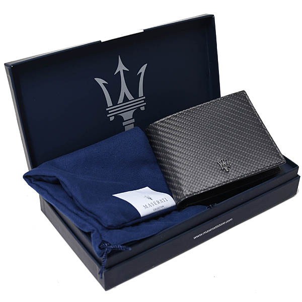 MASERATI Leather Wallet(MASERATI CORSE/Carbon Pattern)