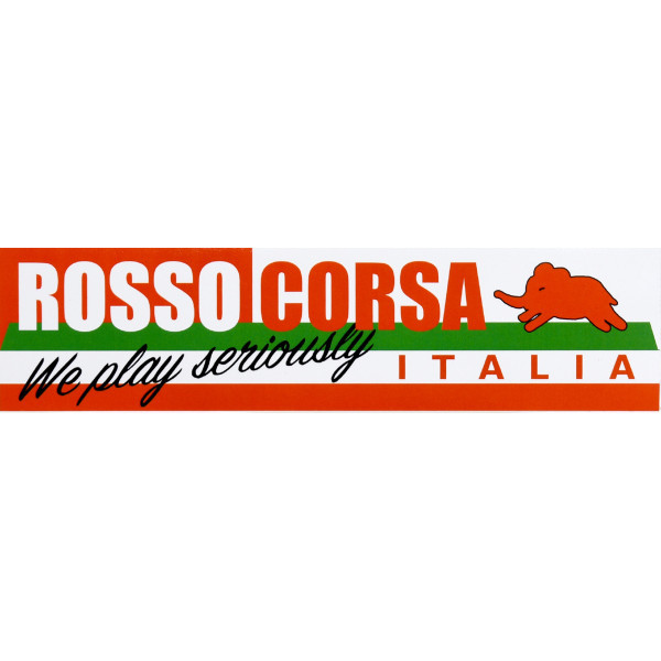 ROSSO CORSA ITALIAステッカー(200mm)