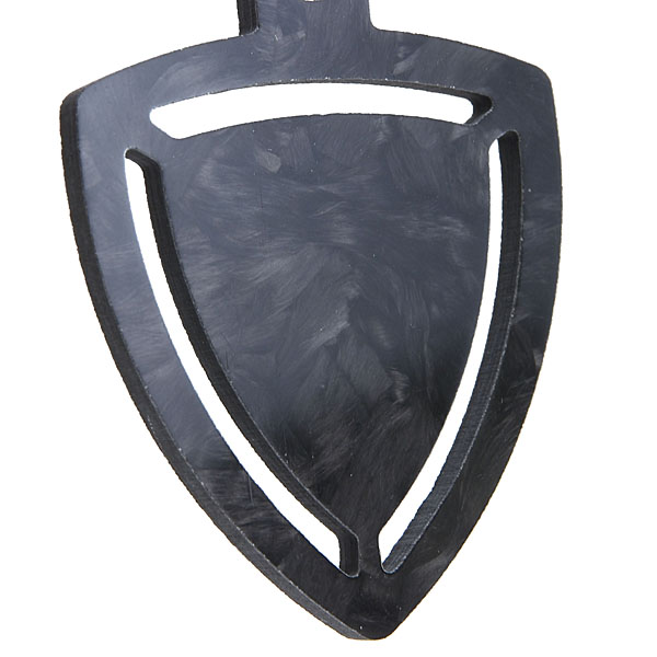 Lamborghini Genuine Emblem Shaped Forged Carbon Keyring