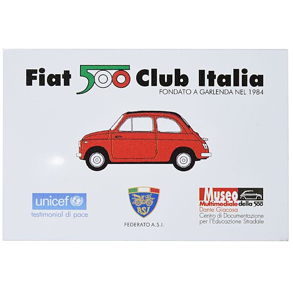 FIAT 500 CLUB ITALIA メタルプレート