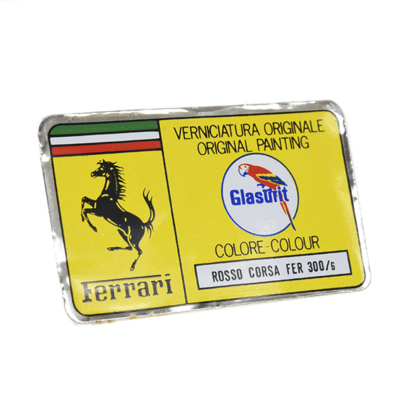 Ferrari Paint Code Sticker(Rosso Corsa)