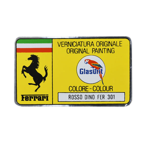 Ferrari Paint Code Sticker(Rosso Dino)