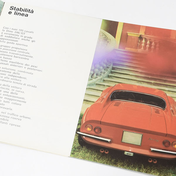 Ferrari Dino 246GT Sales Blochure(1970 Italian Latest Ver.)