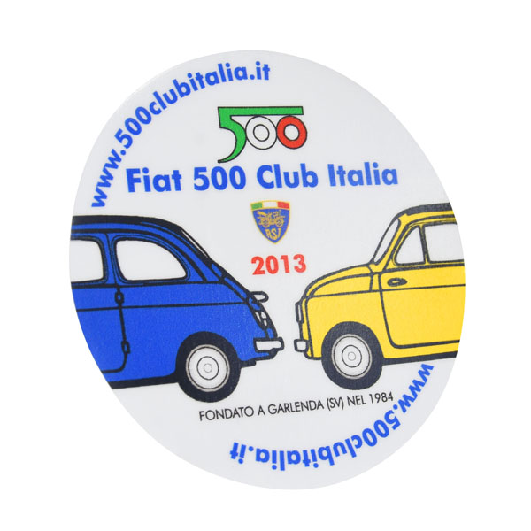 FIAT 500 CLUB ITALIA 2013 Sticker(Reverse Type)