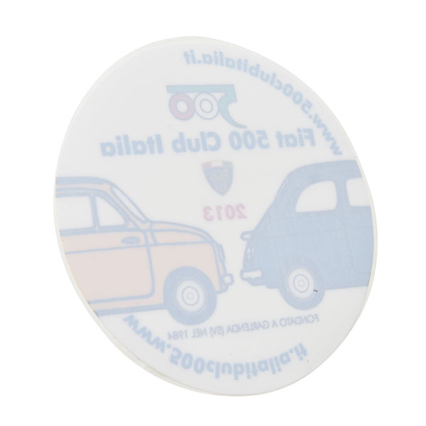 FIAT 500 CLUB ITALIA 2013 Sticker(Reverse Type)