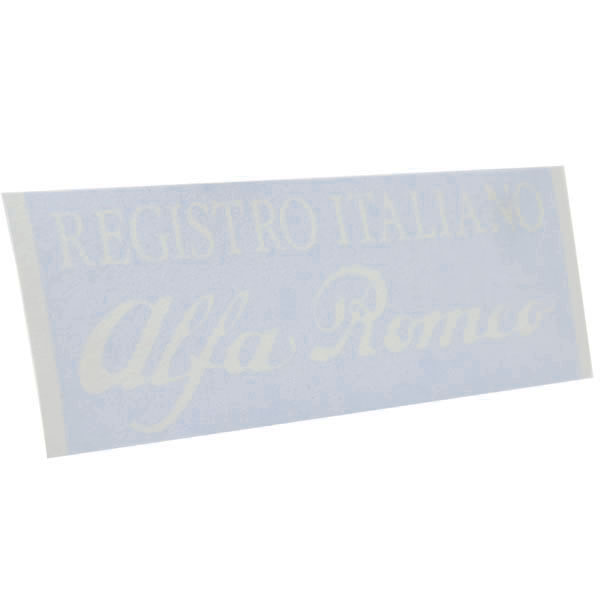 REGISTRO ITALIANO Alfa Romeo Logo Sticker(Die Cut/White)