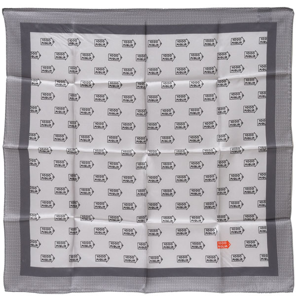 1000 MIGLIA Official Silk Scarf(Silver)