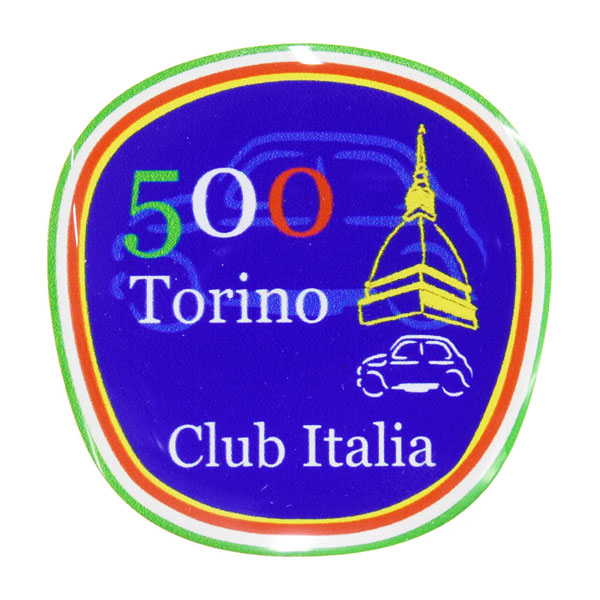 CLUB FIAT 500 TORINO 3Dステッカー