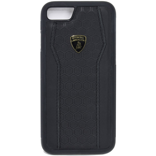 Lamborghini iPhone7 Leather Case(Black/Black)