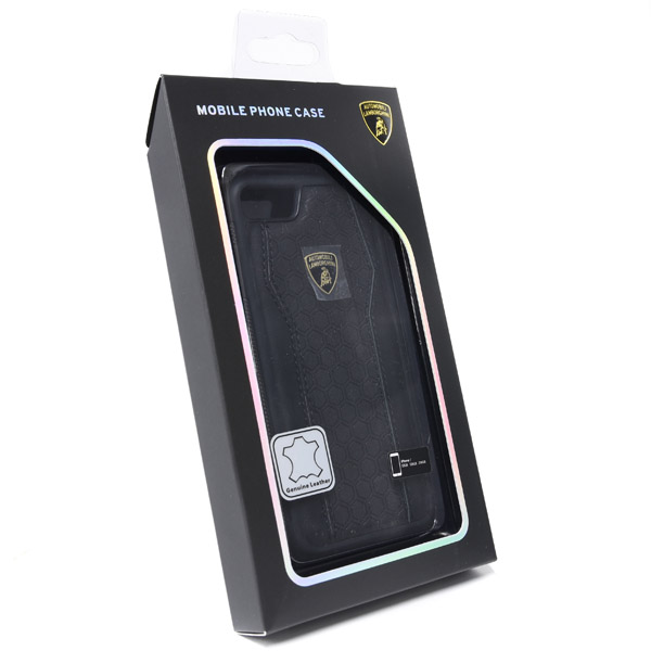 Lamborghini iPhone7 Leather Case(Black/Black)