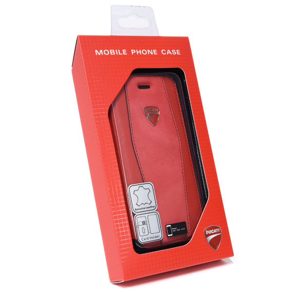 DUCATI iPhone7 Flip Type Leather Case(Red)