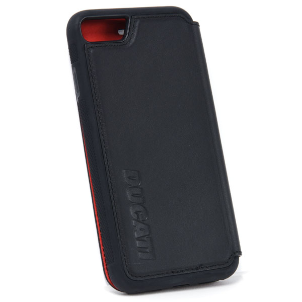 DUCATI iPhone7 Flip Type Leather Case(Black)