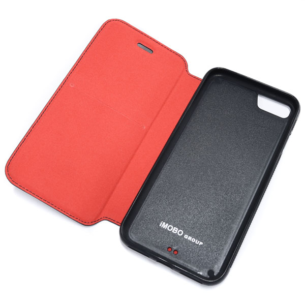 DUCATI iPhone7 Flip Type Leather Case(Black)