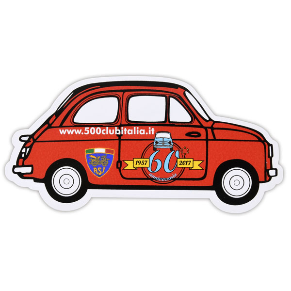 FIAT 500 60anni Memorial Sticker by FIAT 500 CLUB ITALIA