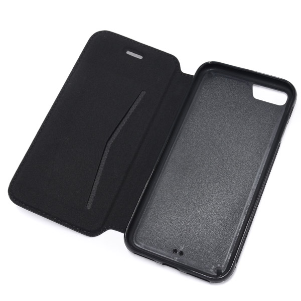 Lamborghin iPhone7 Book Shaped Leather Case(Black/Carbon)
