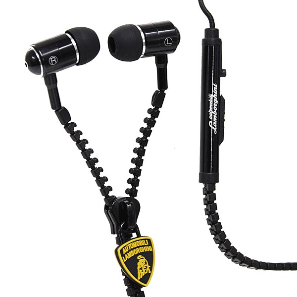 Lamborghini Earphone (Zipper type /Black)