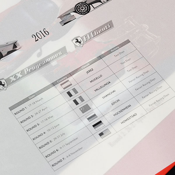 Ferrari XX Programmes & F1 Clienti Custmer lithograph