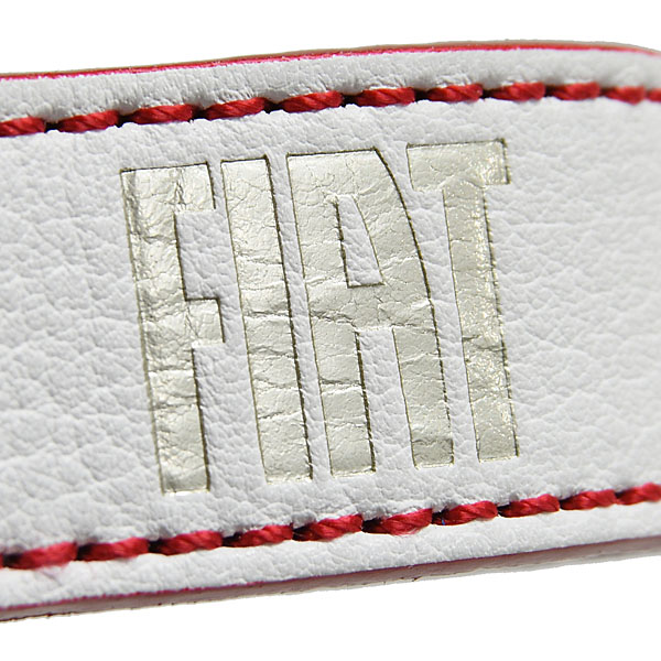 FIAT Leather Strap Keyring(Red)