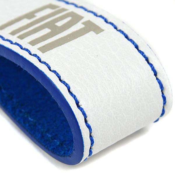 FIAT Genuine Leather Strap Keyring(Blue)
