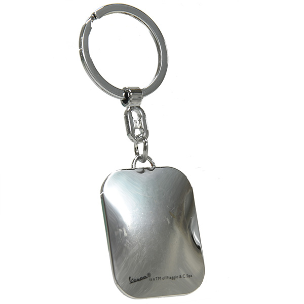 Vespa Official Front Cowl Shaped Keyring(Black) 