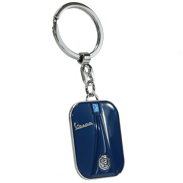 Vespa Official Front Cowl Shaped Keyring(Blue) 