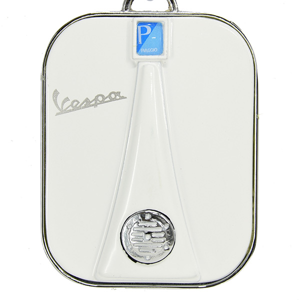 Vespa Official Front Cowl Shaped Keyring(White) 