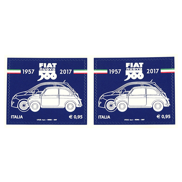 FIAT 500 60anni Memorial Stamp Set
