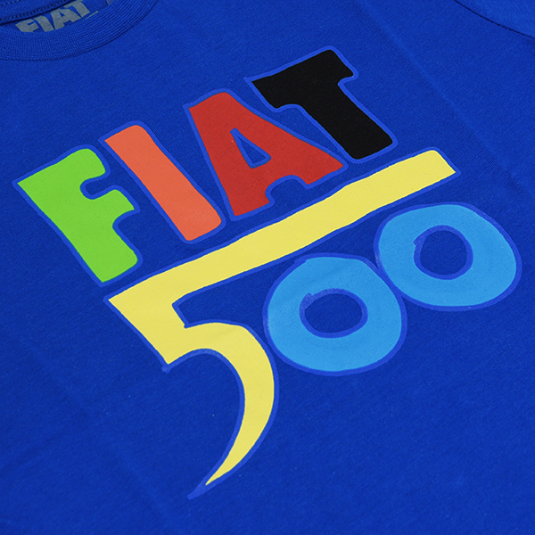 FIAT Nuova 500 T-Shirts for Kids(Blue)
