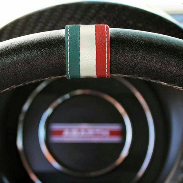 FIAT 500ステアリング用レザーリング(トリコロール)<br><font size=-1 color=red>06/20到着</font>