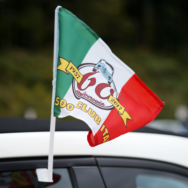 FIAT 500 CLUB ITALIA FIAT 500 60 Anni Memorial Flag