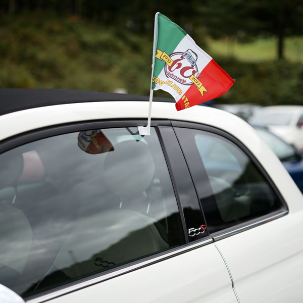 FIAT 500 CLUB ITALIA FIAT 500 60 Anni Memorial Flag