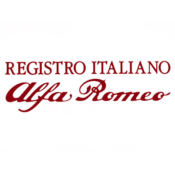 Registro Italiano Alfa Romeo Logo Sticker(Die Cut/Red/Large)