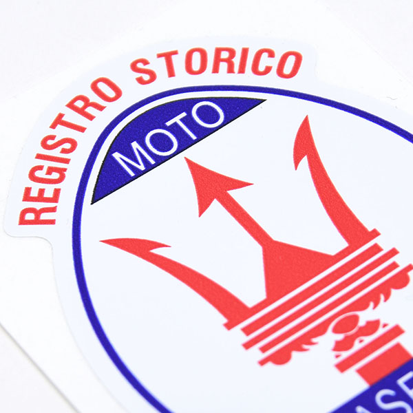 Registro Storico MOTO MASERATI Emblem Shaped Sticker
