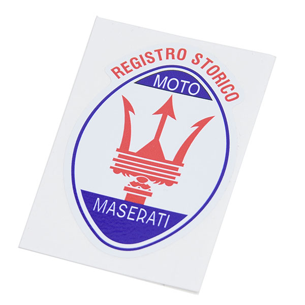 Registro Storico MOTO MASERATI Emblem Shaped Sticker