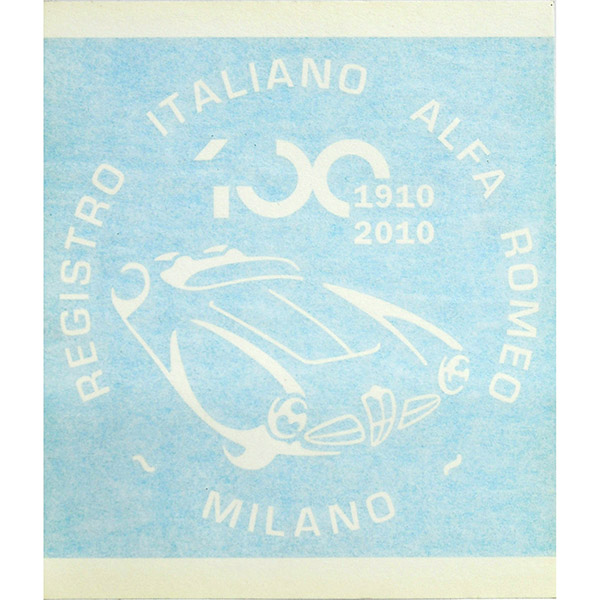 Alfa Romeo 100anni Memorial Sticker(White) by RIA(Registro Italiano Alfa Romeo)