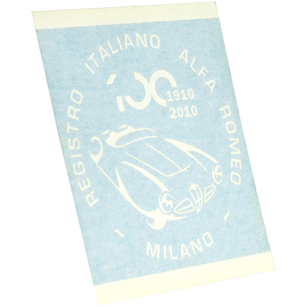 Alfa Romeo 100anni Memorial Sticker(White) by RIA(Registro Italiano Alfa Romeo)
