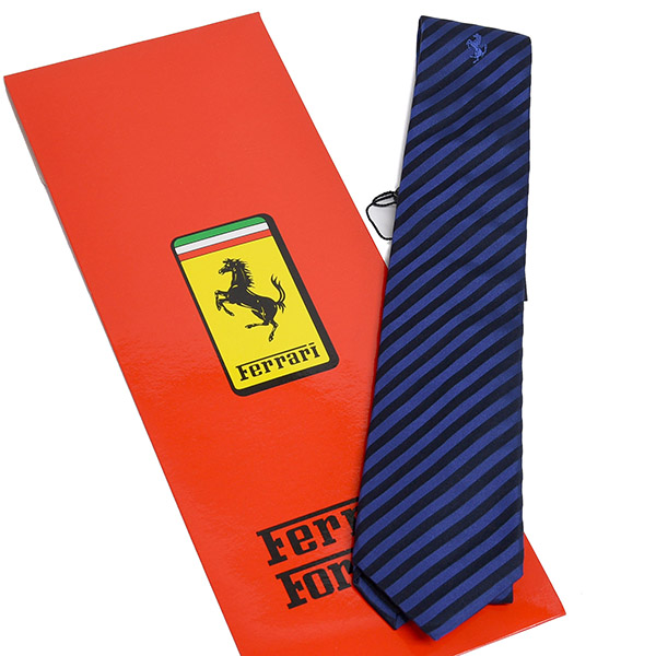 Ferrari Neck Tie(Navy/Stripe)