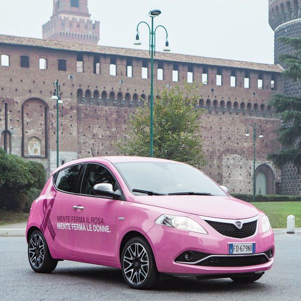 LANCIA Ypsilon Pink Is Good 3D Sticker