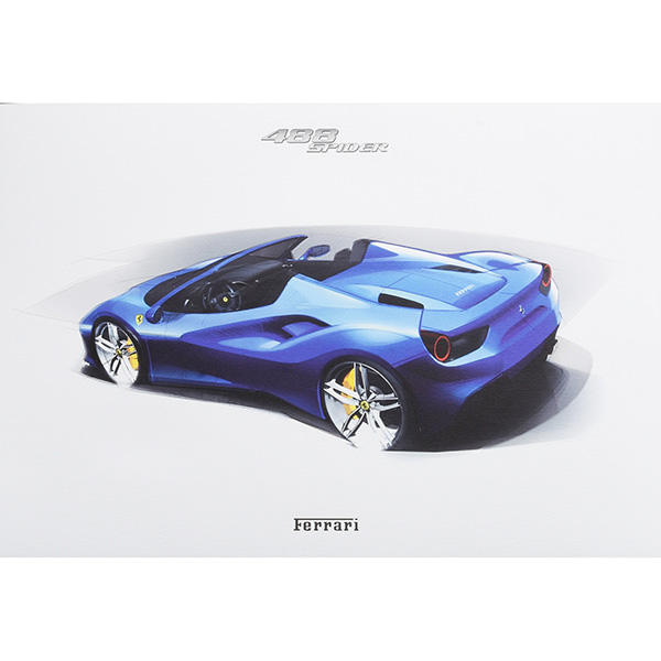 Ferrari 488 Spider Memorial Litograph for VIP Guest 