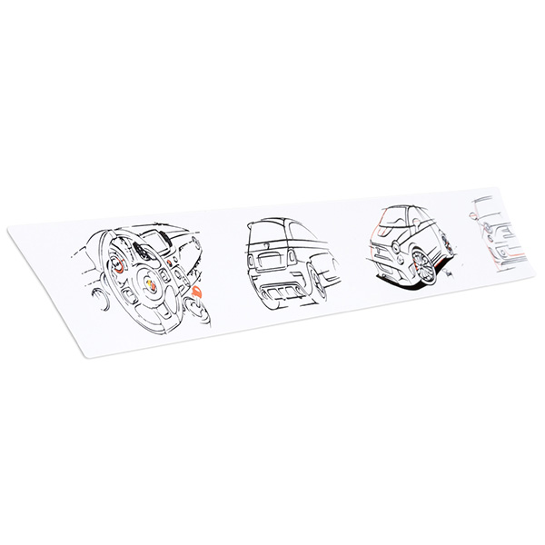 ABARTH 500/595 Instrument Panel Illustration Decor(for LHD/White)