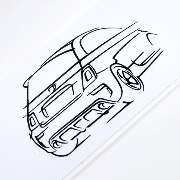 ABARTH 500/595 Instrument Panel Illustration Decor(for LHD/White)